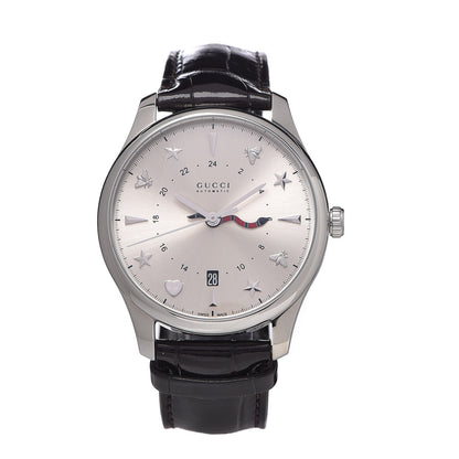 Gucci Stainless Steel Alligator 40mm G-Timeless Snake Hand Automatic Watch 1 of 9