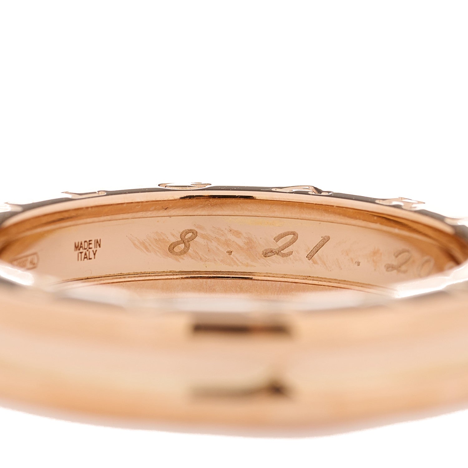 Bulgari 18K Rose Gold B.Zero1 One-Band Ring 63 10.25 4 of 6