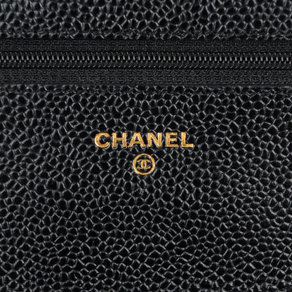 Chanel Caviar Quilted Wallet On Chain WOC Black 6 of 9