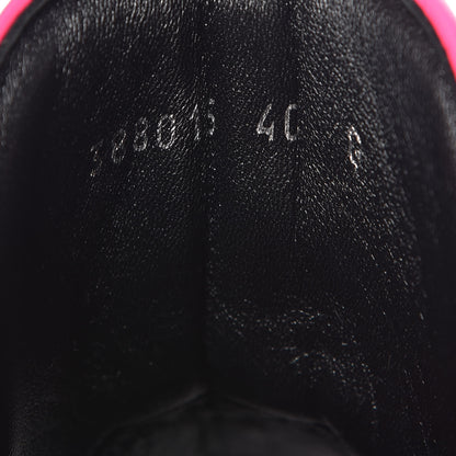 Gucci Calfskin Womens High Top Sneakers 40 Black Neon Green Pink 7 of 9