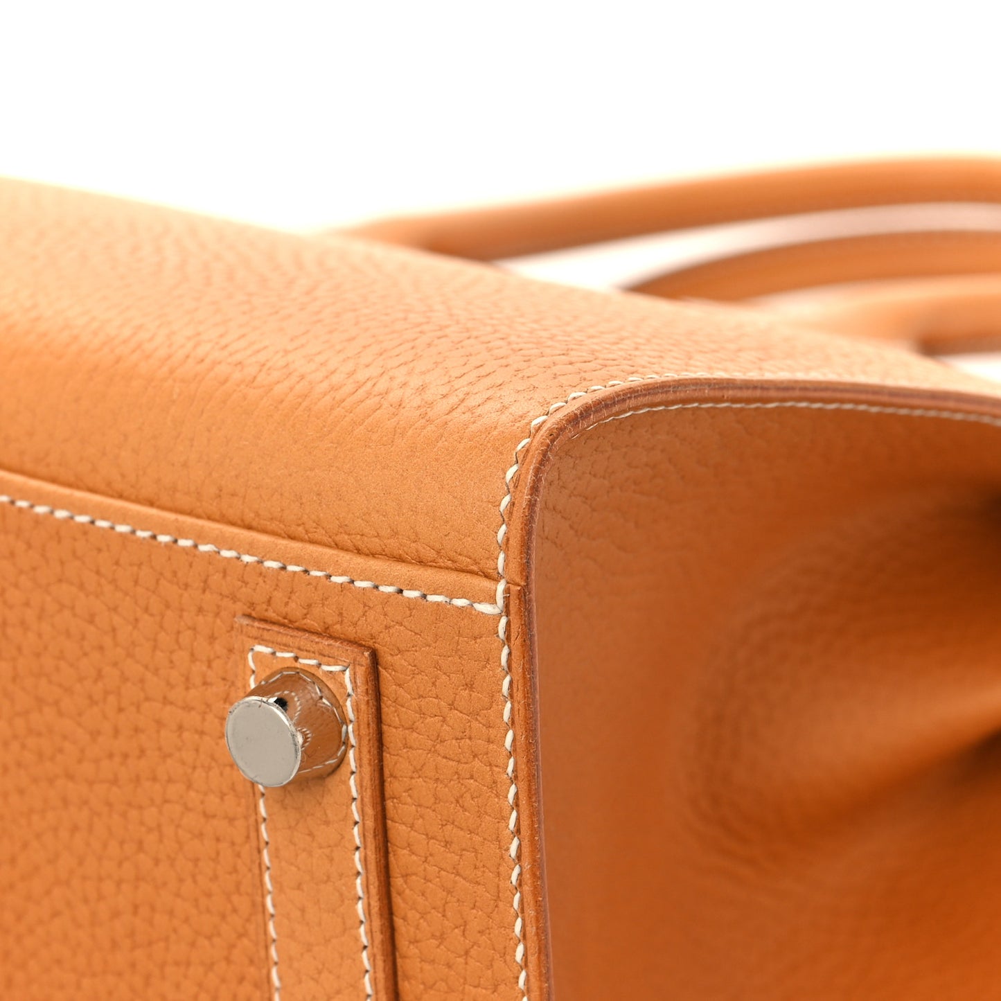 Vache Naturelle Grainee Birkin Sellier 30 Natural Sable