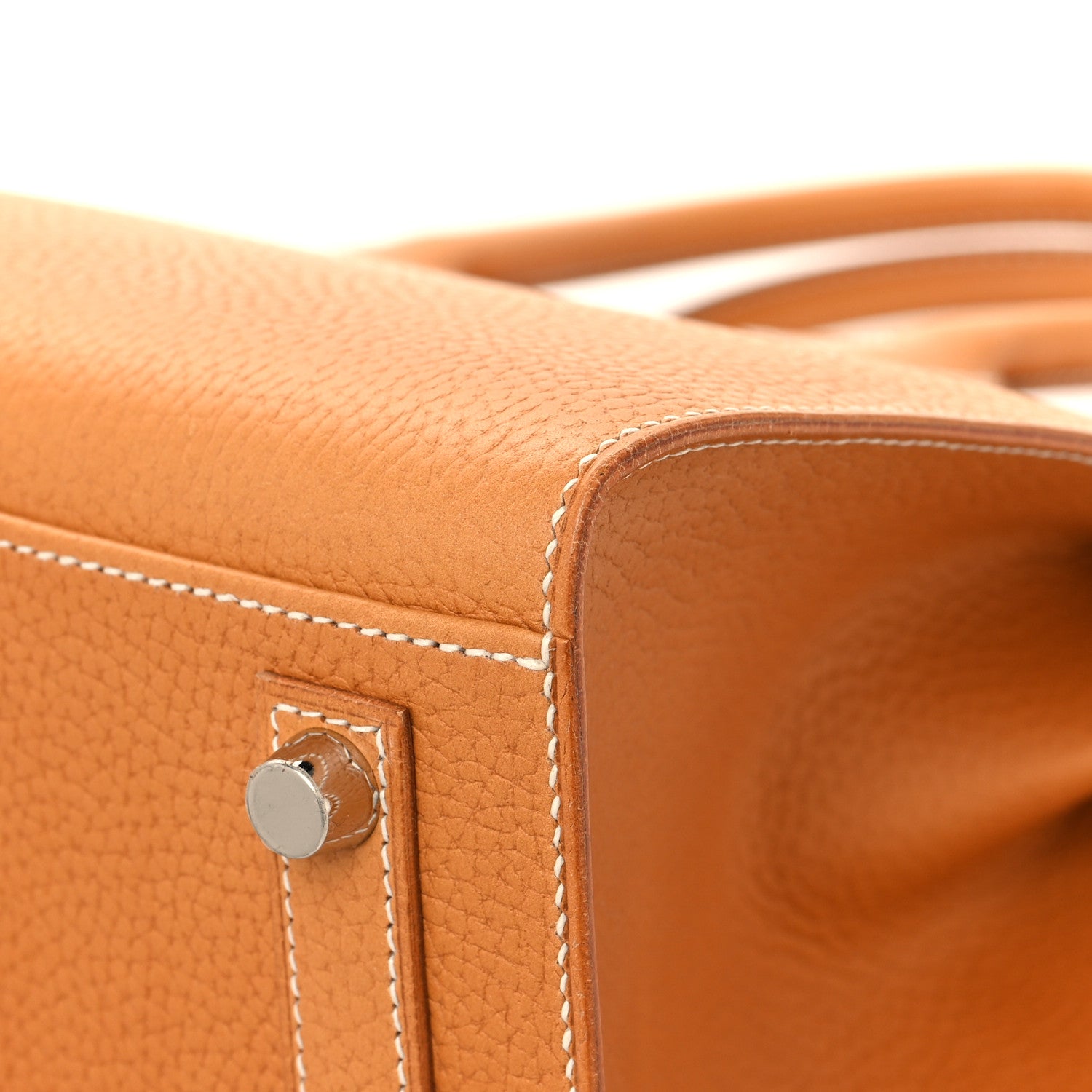 Hermes Vache Naturelle Grainee Birkin Sellier 30 Natural Sable 12 of 13