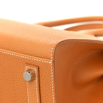 Hermes Vache Naturelle Grainee Birkin Sellier 30 Natural Sable 12 of 13