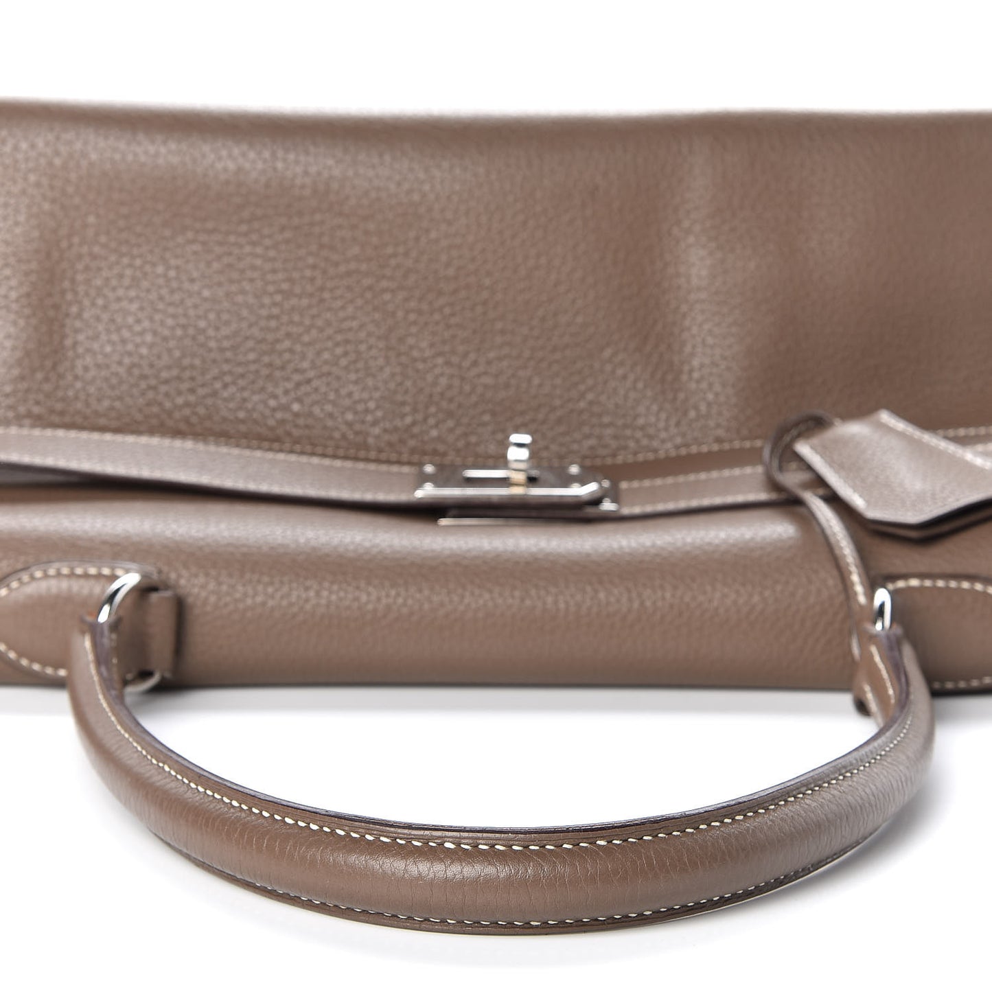 Taurillon Clemence Shoulder Kelly 40 Etoupe