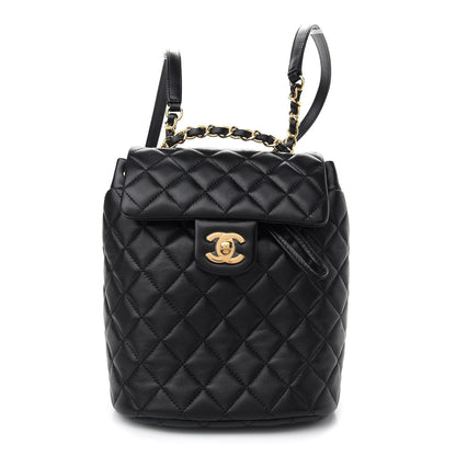 Chanel Lambskin Quilted Mini Urban Spirit Backpack Black 1 of 9