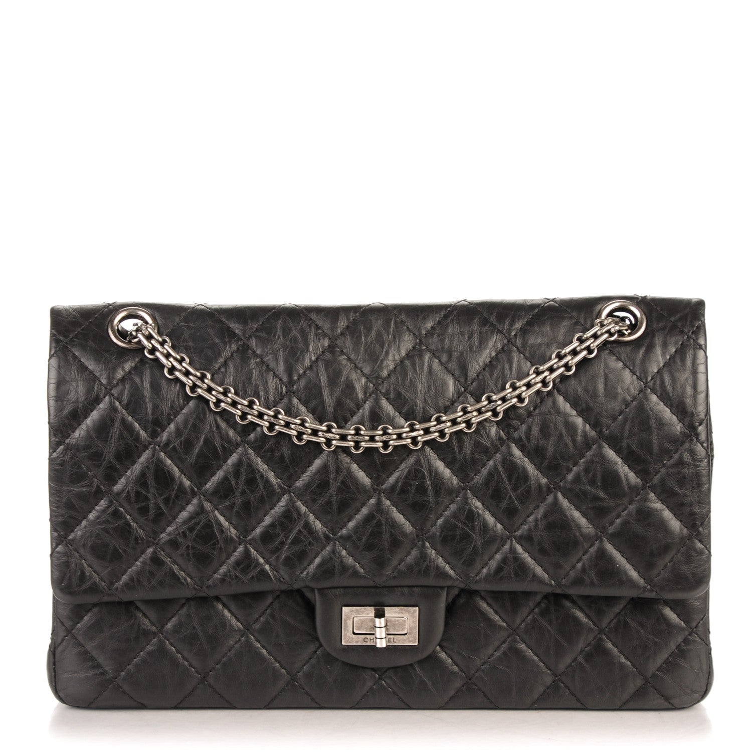 Chanel Aged Calfskin Quilted 2.55 Reissue 226 Flap Black 1 of 7