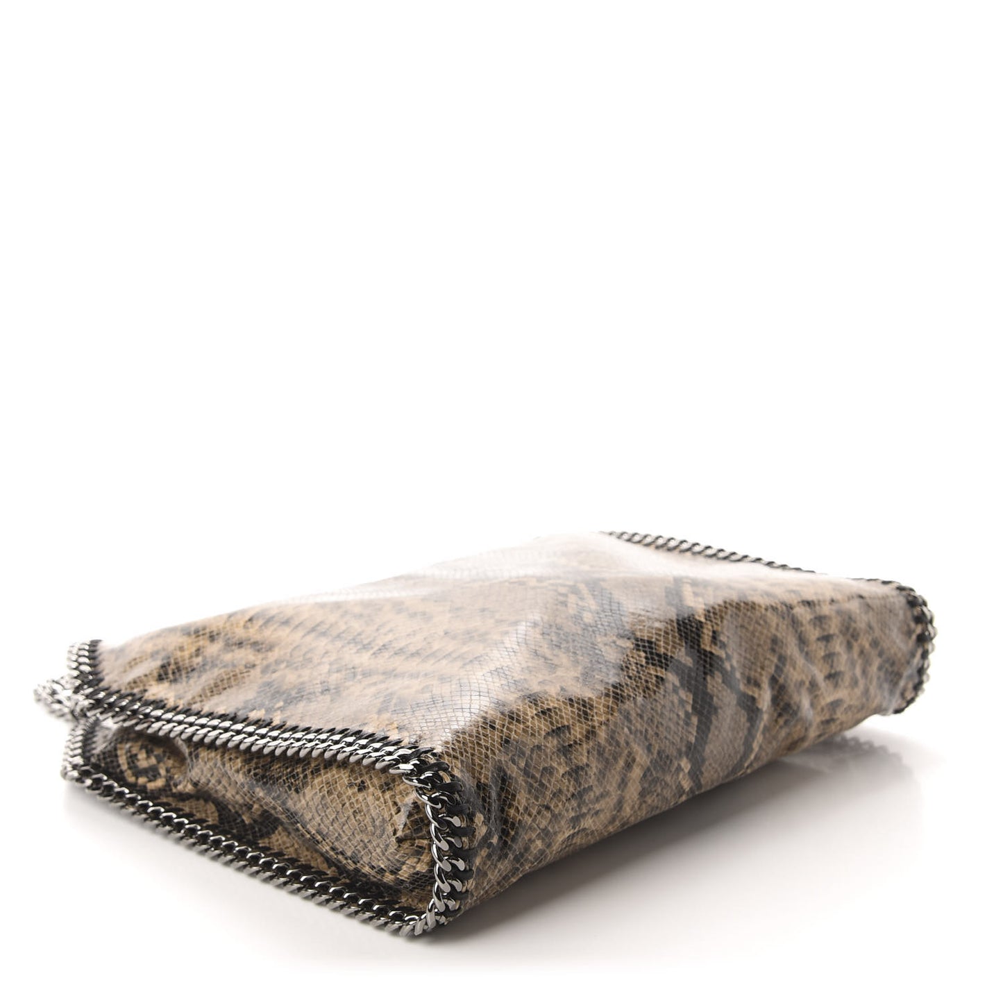 Eco Python Small Falabella Tote Nude