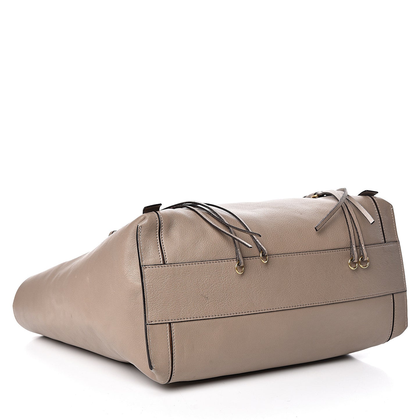 Smooth Calfskin Medium Milo Shopping Tote Motty Grey