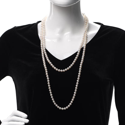 Mikimoto 18K White Gold Akoya Pearl 6.5-7mm Strand Necklace 60 2 of 6