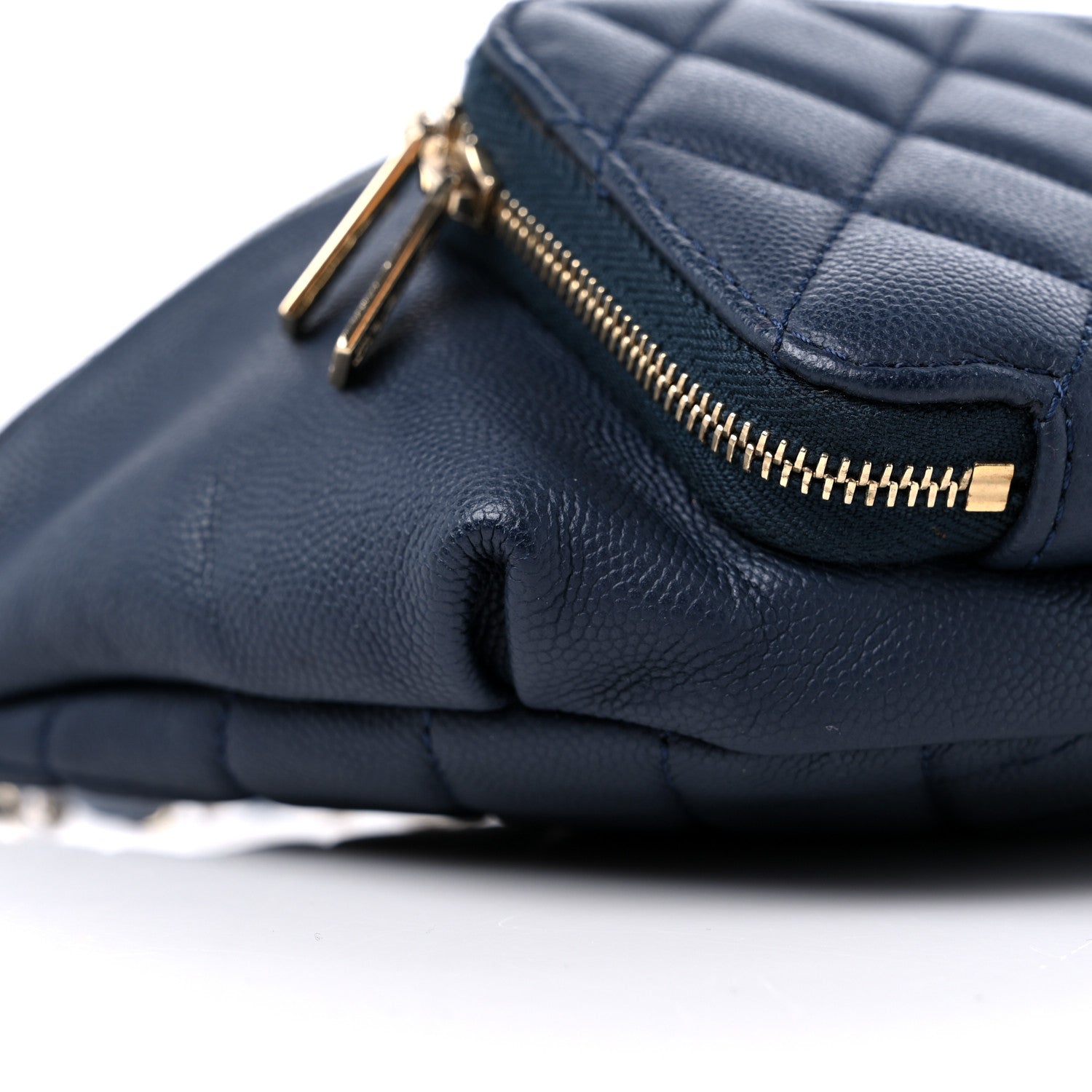 Chanel Caviar Quilted Business Affinity Waist Belt Bag Navy 8 of 10