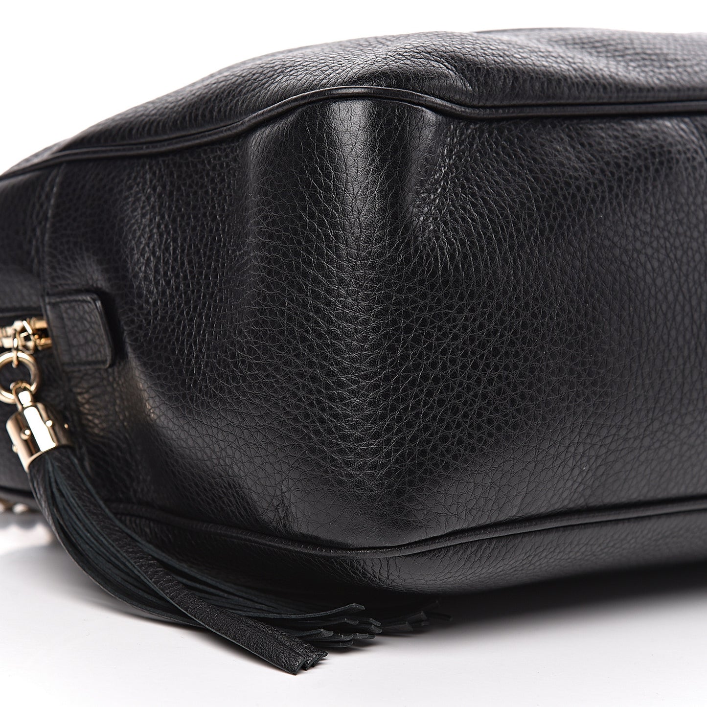 Pebbled Calfskin Medium Soho Bowler Black