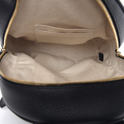 Gucci Pebbled Calfskin Soho Chain Backpack Black 5 of 7