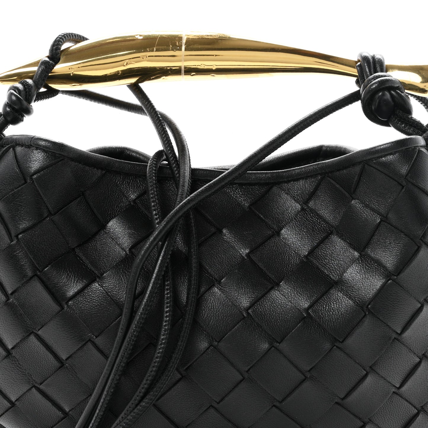Nappa Intrecciato Mini Sardine Bag Black