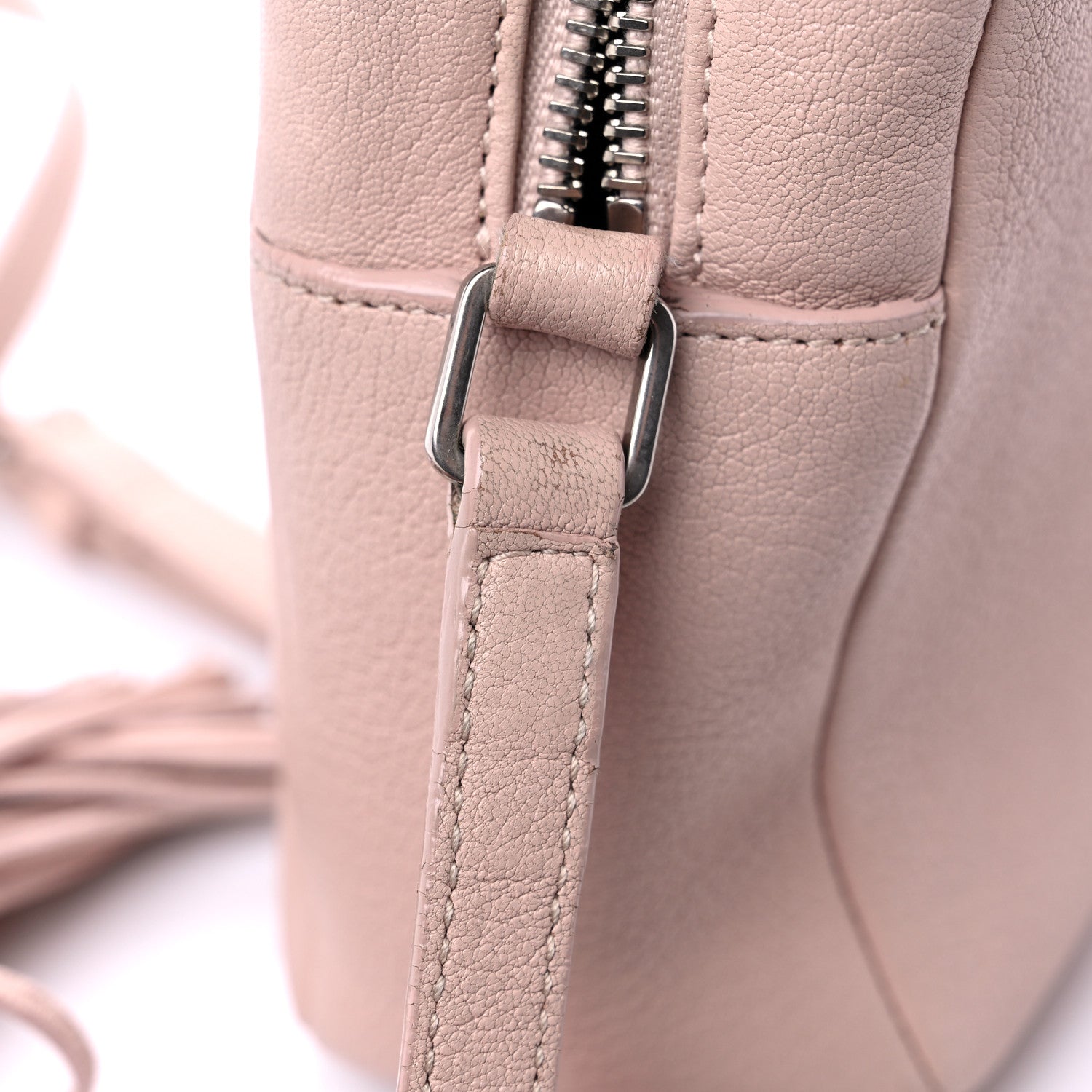 Saint Laurent Lambskin Monogram Small Lou Camera Bag Marble Pink 13 of 15