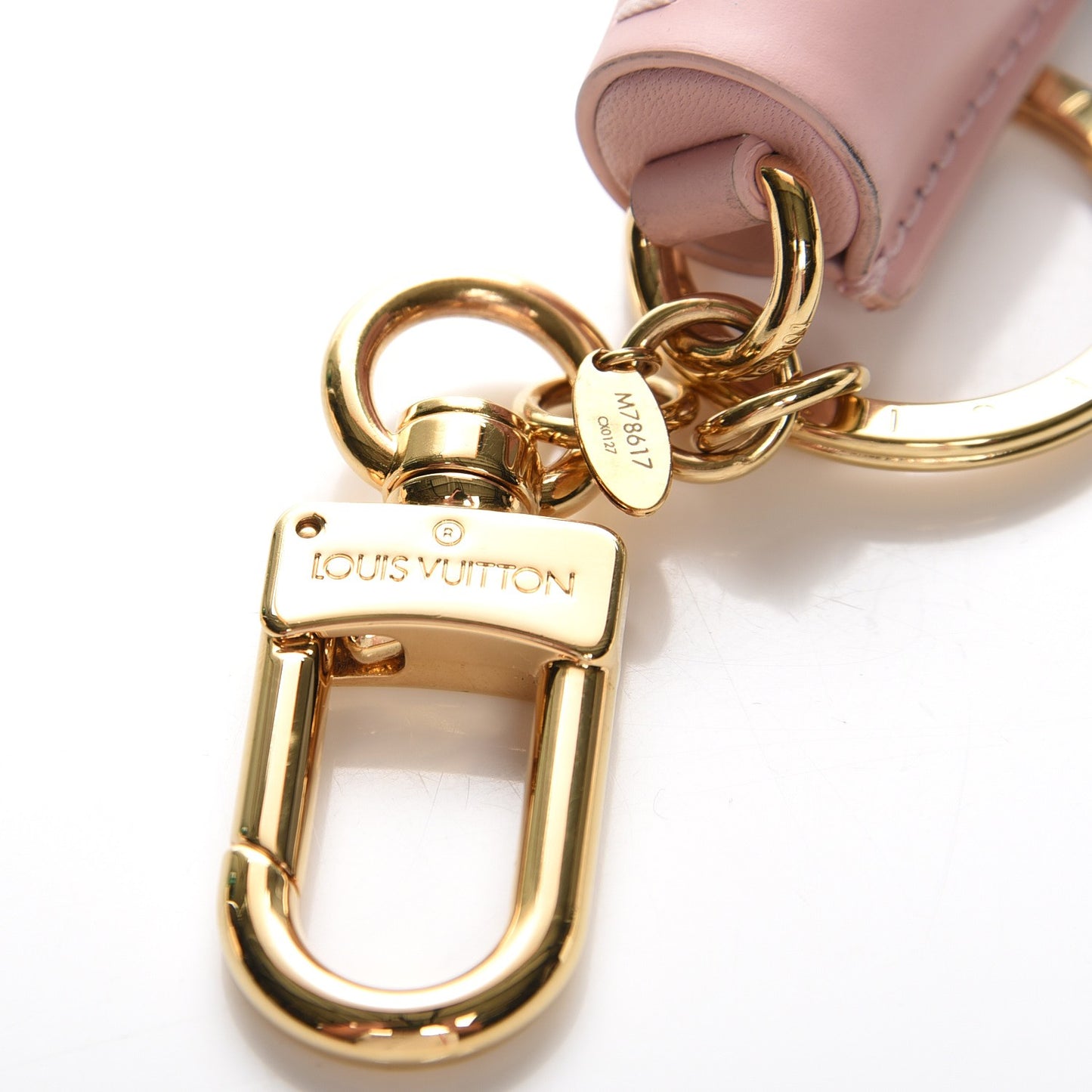 Monogram Tassel Bag Charm Pink