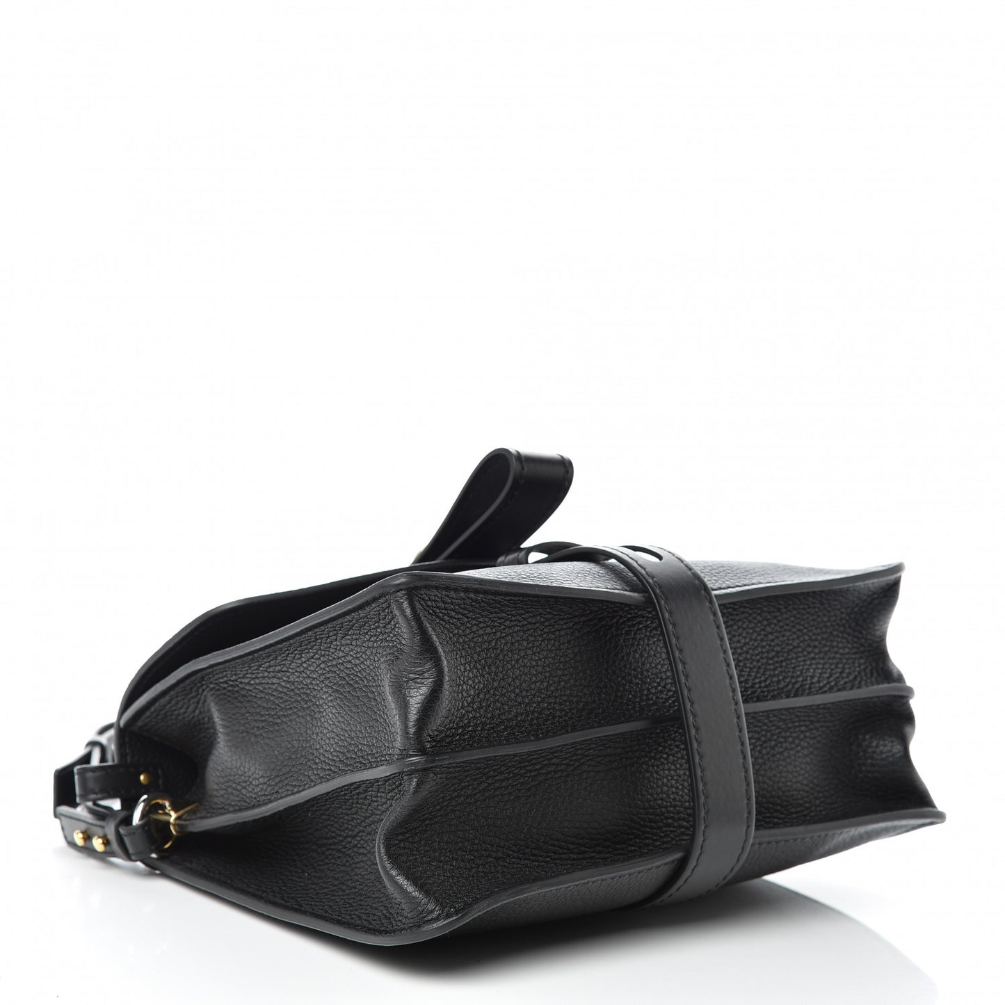Grained Calfskin Medium Aby Day Shoulder Bag Black