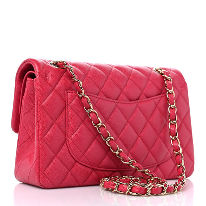 Chanel Caviar Quilted Small Double Flap Dark Pink 3 of 10