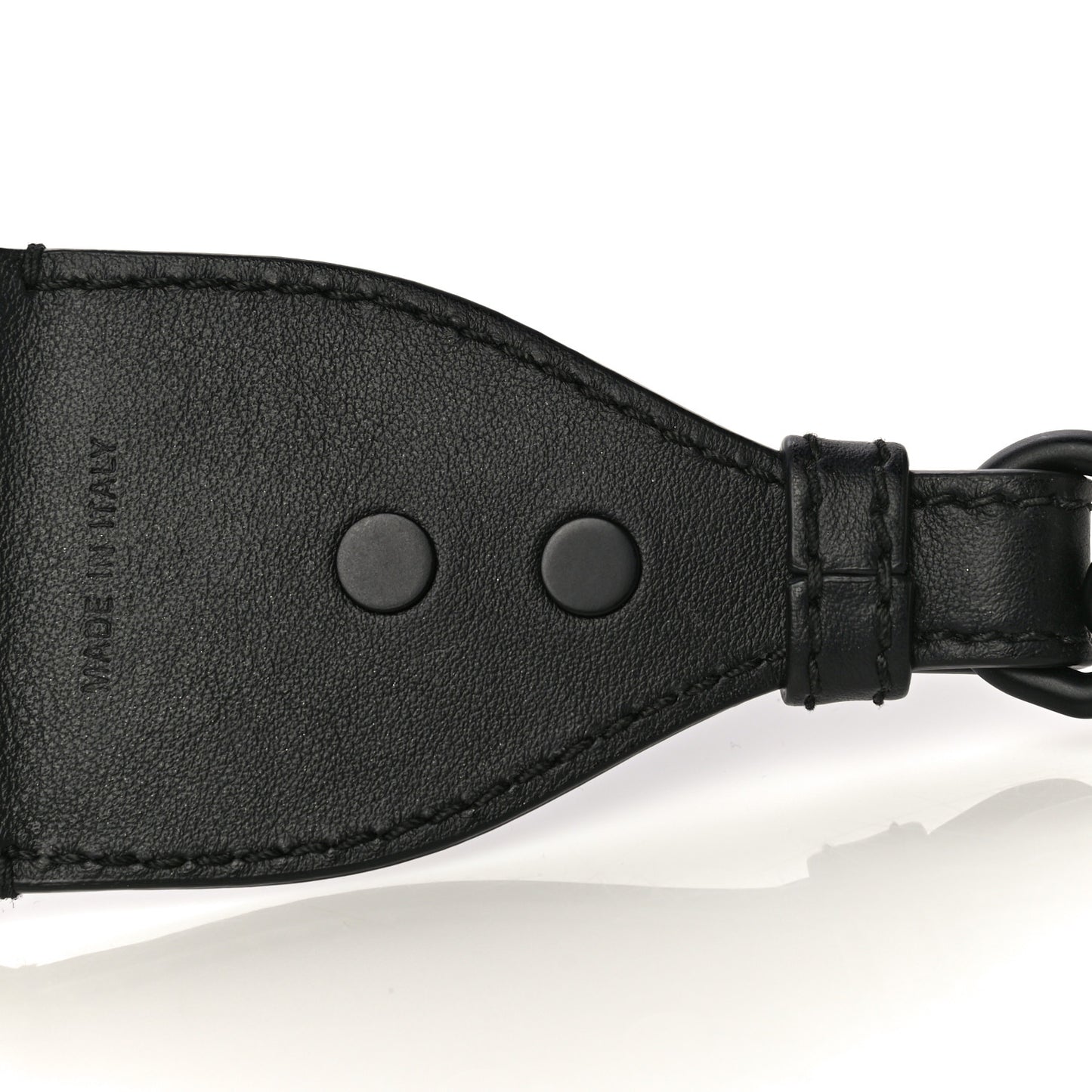 Canvas Embroidered Shoulder Strap Black
