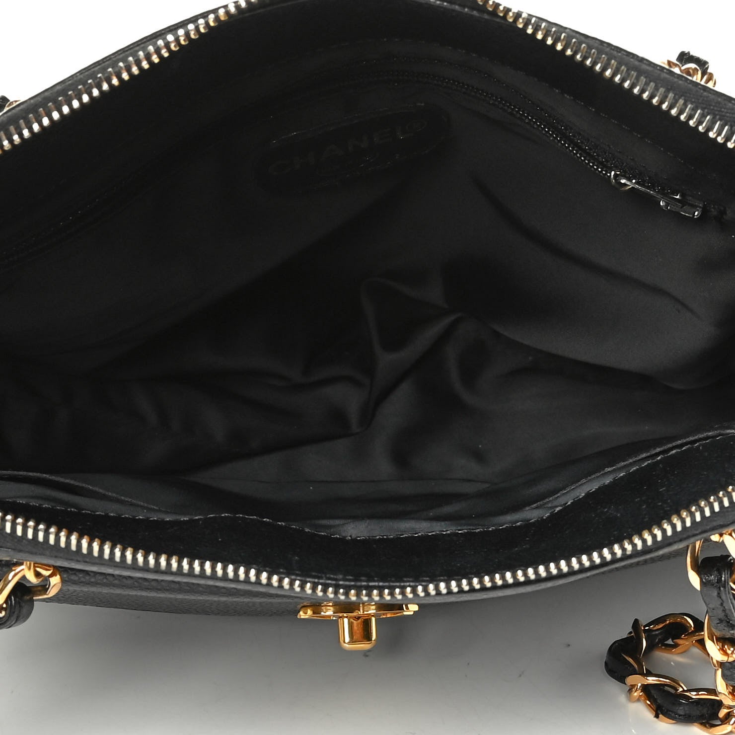 Chanel Caviar Flap Shoulder Bag Black 4 of 8