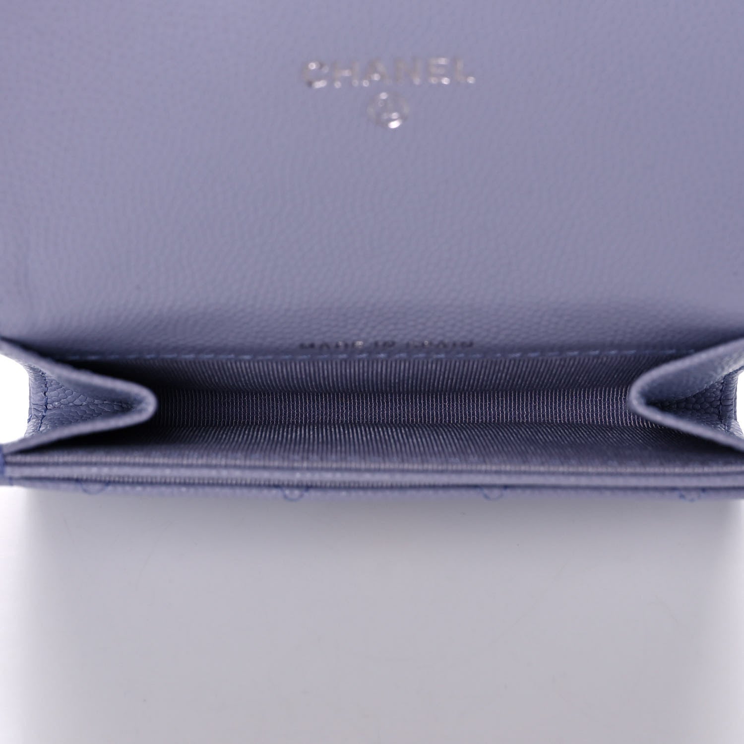 Chanel Caviar Quilted Flap Card Holder Wallet Light Purple 5 of 11
