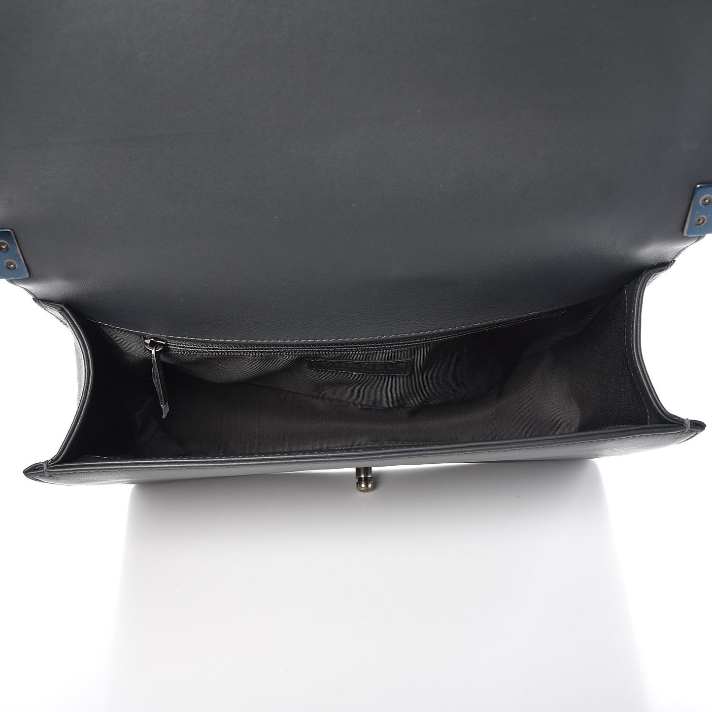 Lambskin Quilted New Medium Boy Flap Dark Grey