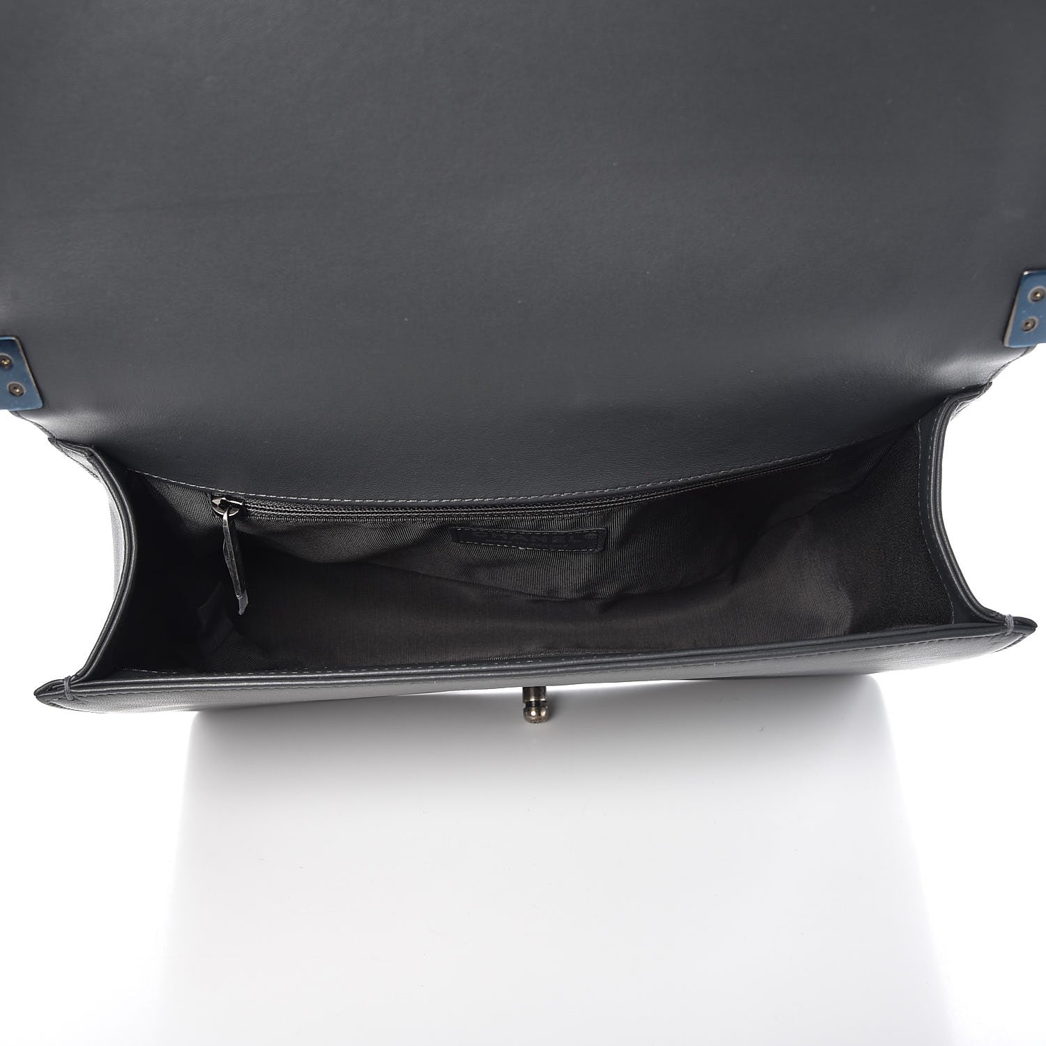Chanel Lambskin Quilted New Medium Boy Flap Dark Grey 5 of 10