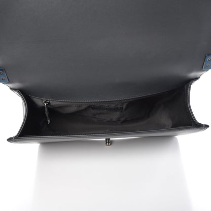 Chanel Lambskin Quilted New Medium Boy Flap Dark Grey 5 of 10