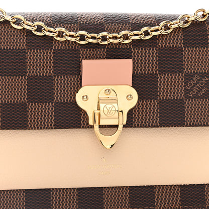 Louis Vuitton Damier Ebene Vavin Chain Wallet Creme 7 of 9