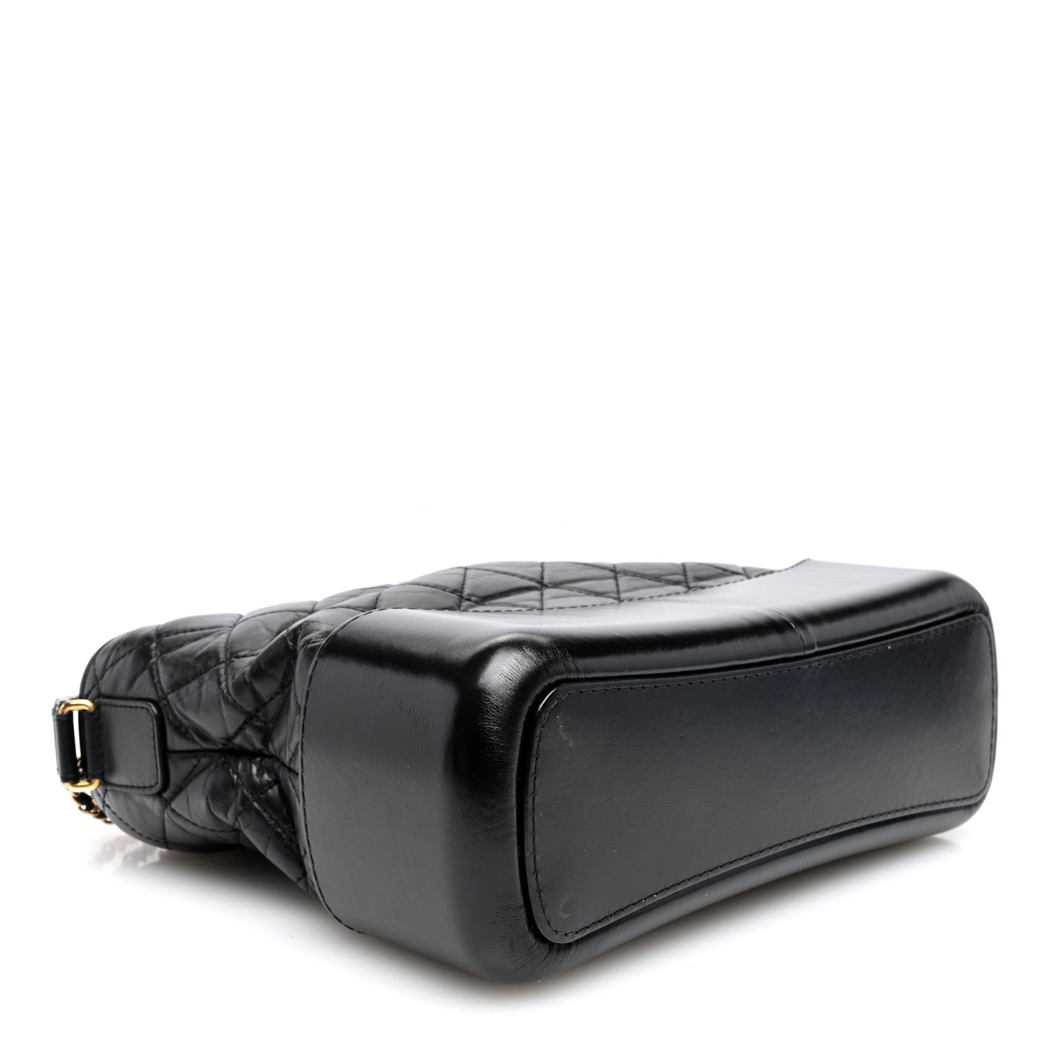 Chanel Aged Calfskin Quilted Medium Gabrielle Hobo Black 4 of 10