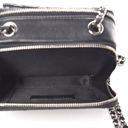 Chanel Lambskin Quilted Small Pocket Box Camera Case Black 6 of 11