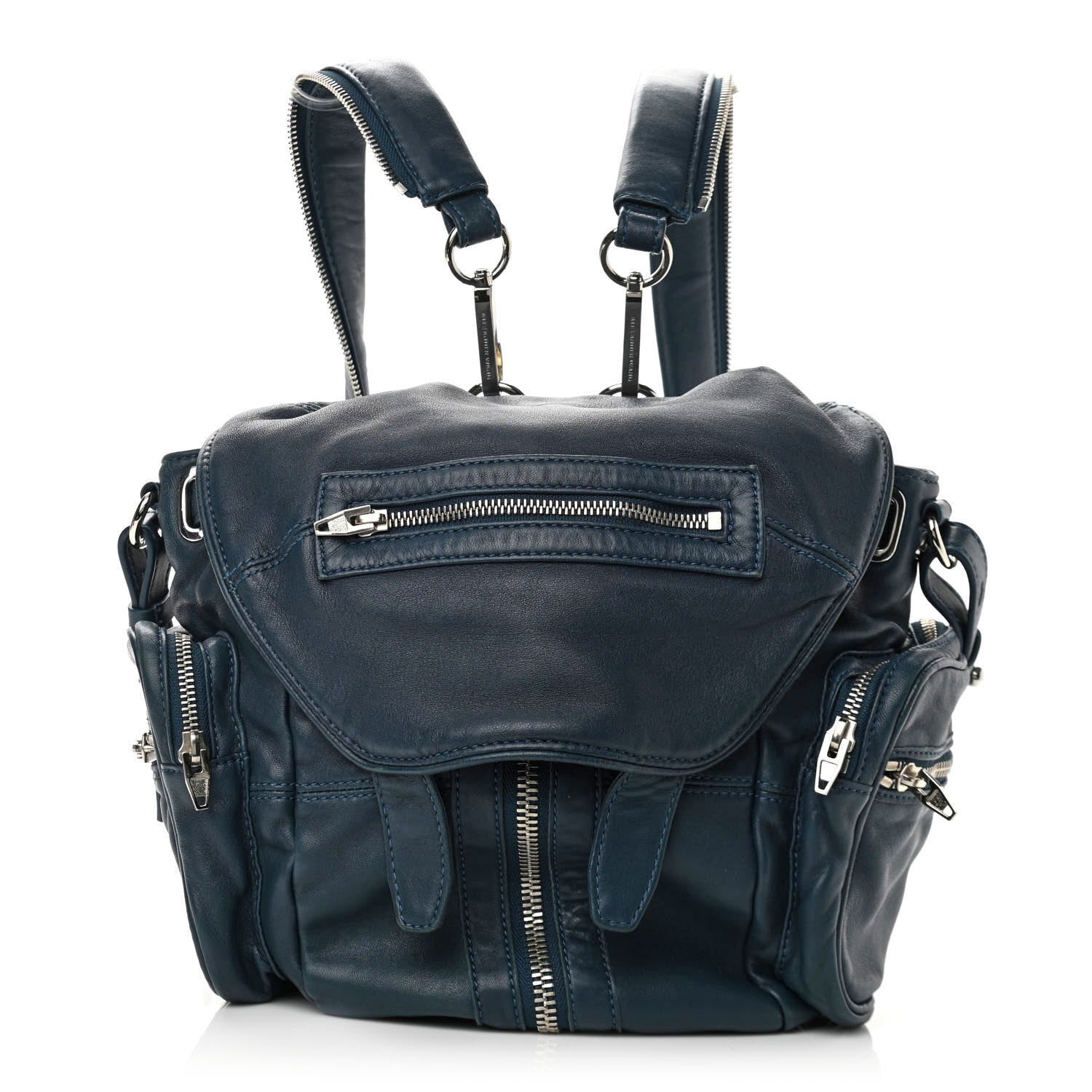 Alexander Wang Lambskin Mini Marti Backpack Petrol Rhodium Hardware 1 of 8