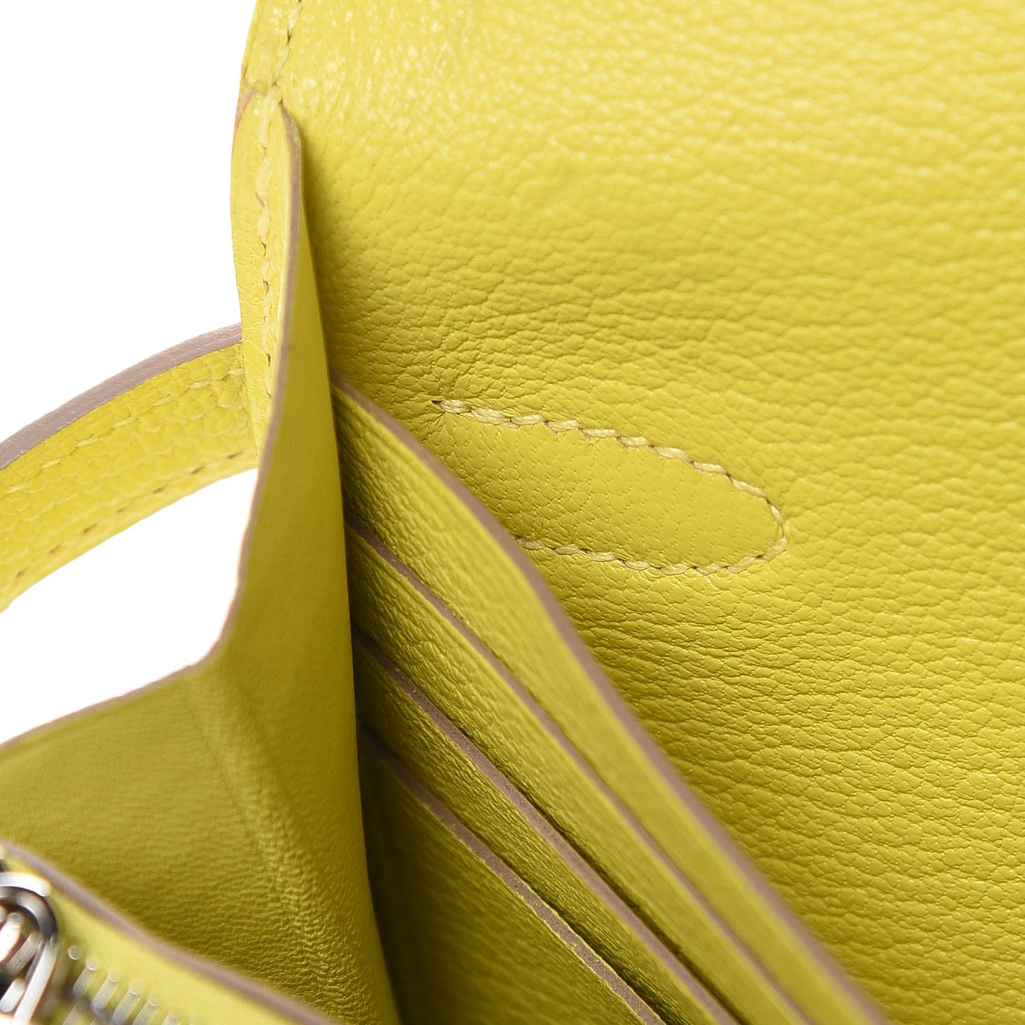 Chevre Mysore Kelly Longue Wallet Lime