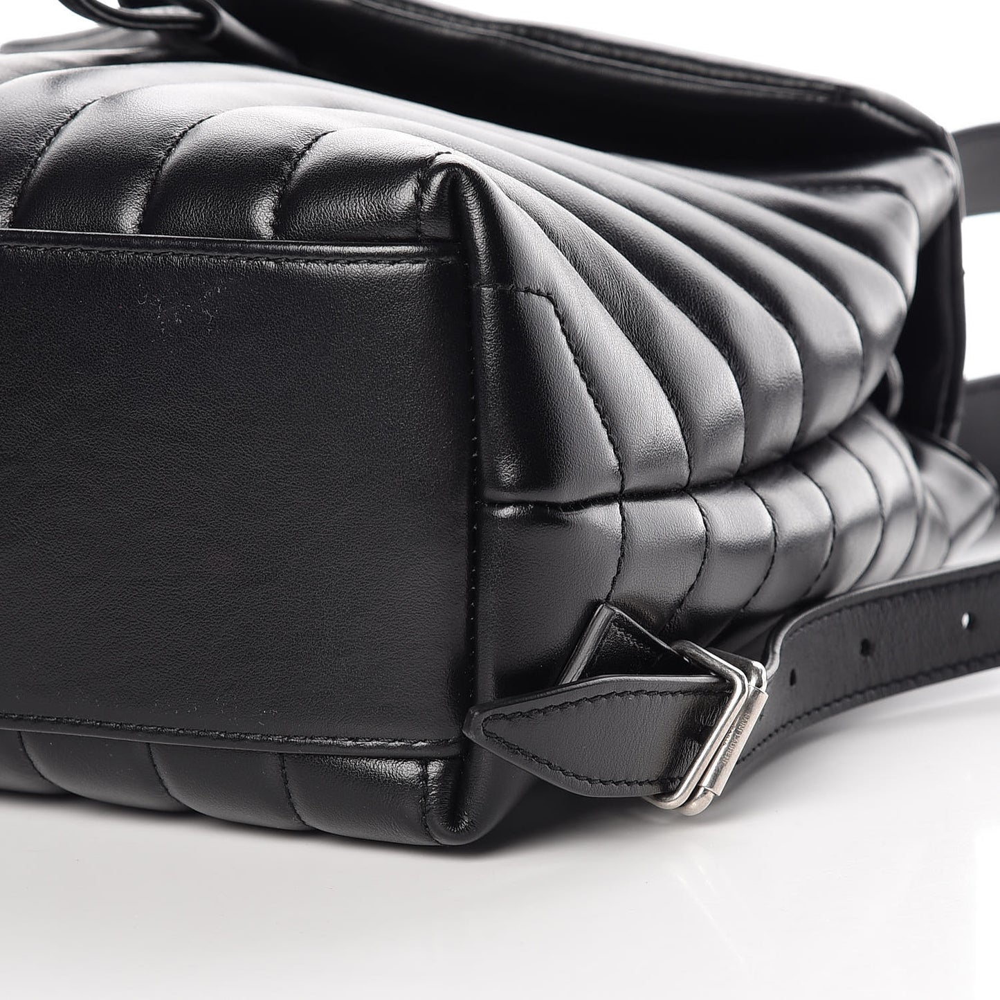 Calfskin Y Quilted Monogram Small Loulou Backpack Black