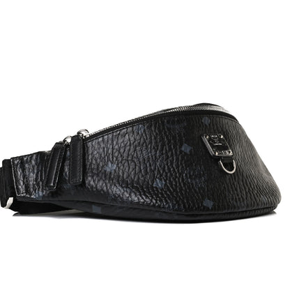 MCM Visetos Small Stark Belt Bag Black 11 of 11