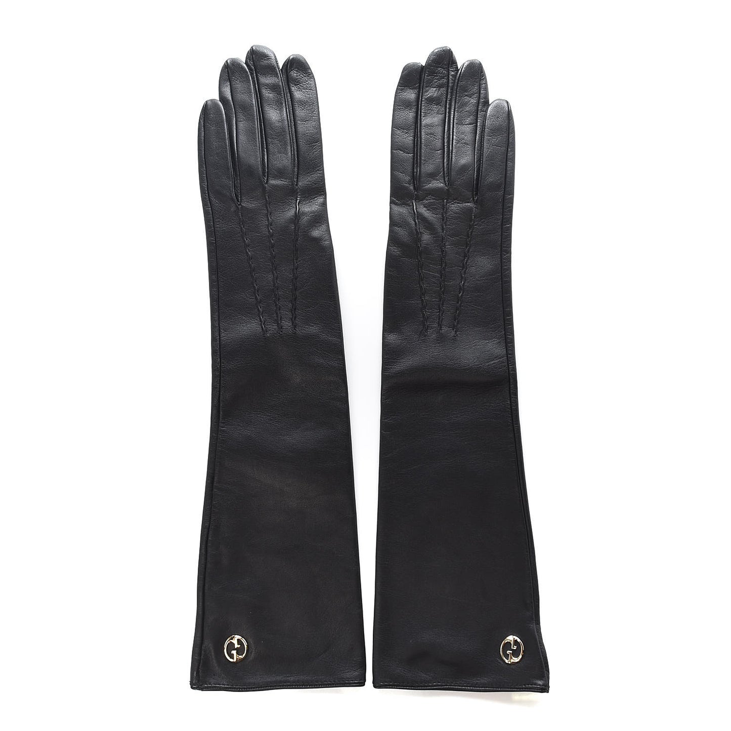 Nappa Interlocking G Gloves 7 Black