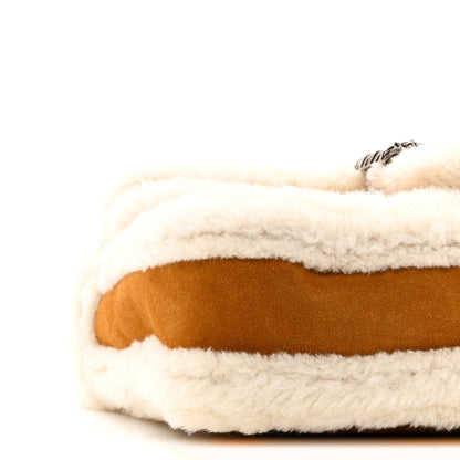 Gucci Suede Shearling Small Dionysus Bag Honey Beige Milk 9 of 10