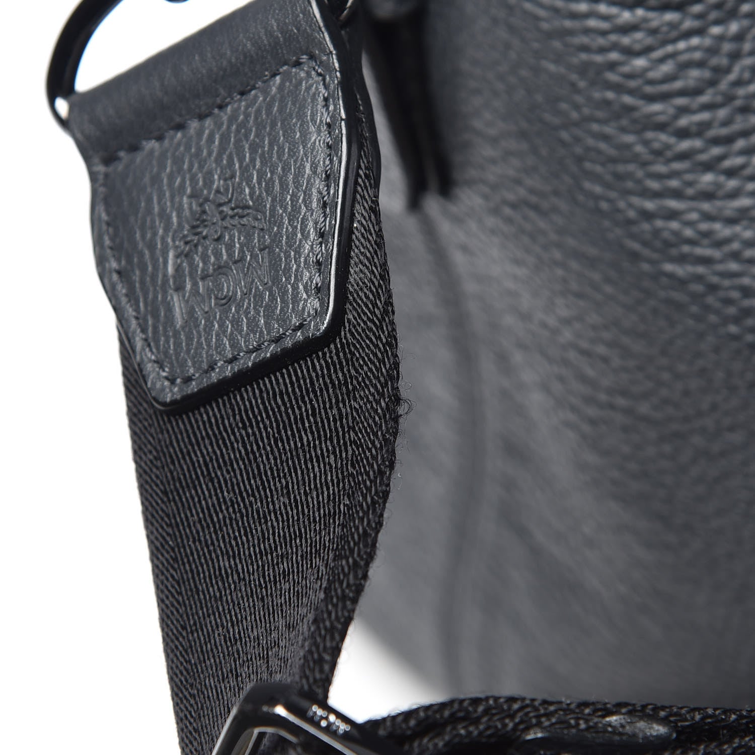 MCM Calfskin Weekender Bag Phantom Grey 16 of 19