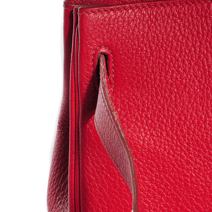 Hermes Taurillon Clemence Kelly Retourne 32 Rouge Garance 20 of 25