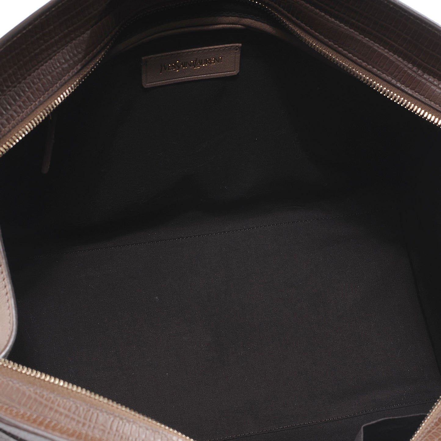 Leather Lizard Effect Cabas ChYc Medium Brown
