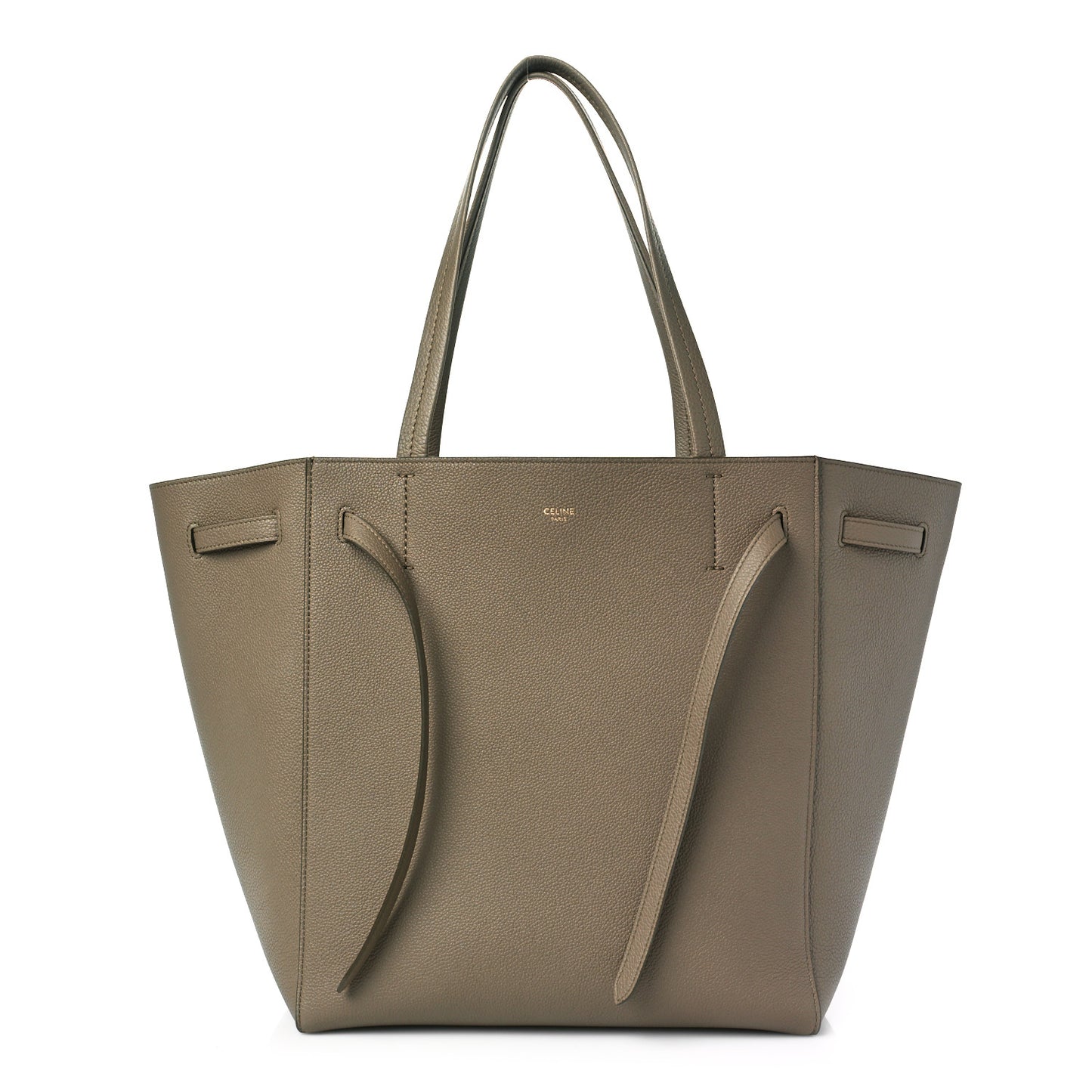Soft Grained Calfskin Small Belt Cabas Phantom Taupe