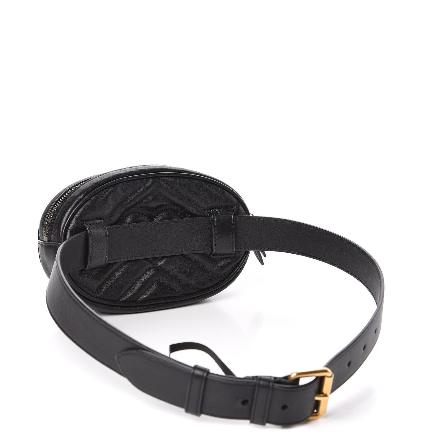 Calfskin Matelasse GG Marmont Belt Bag 75 30 Black