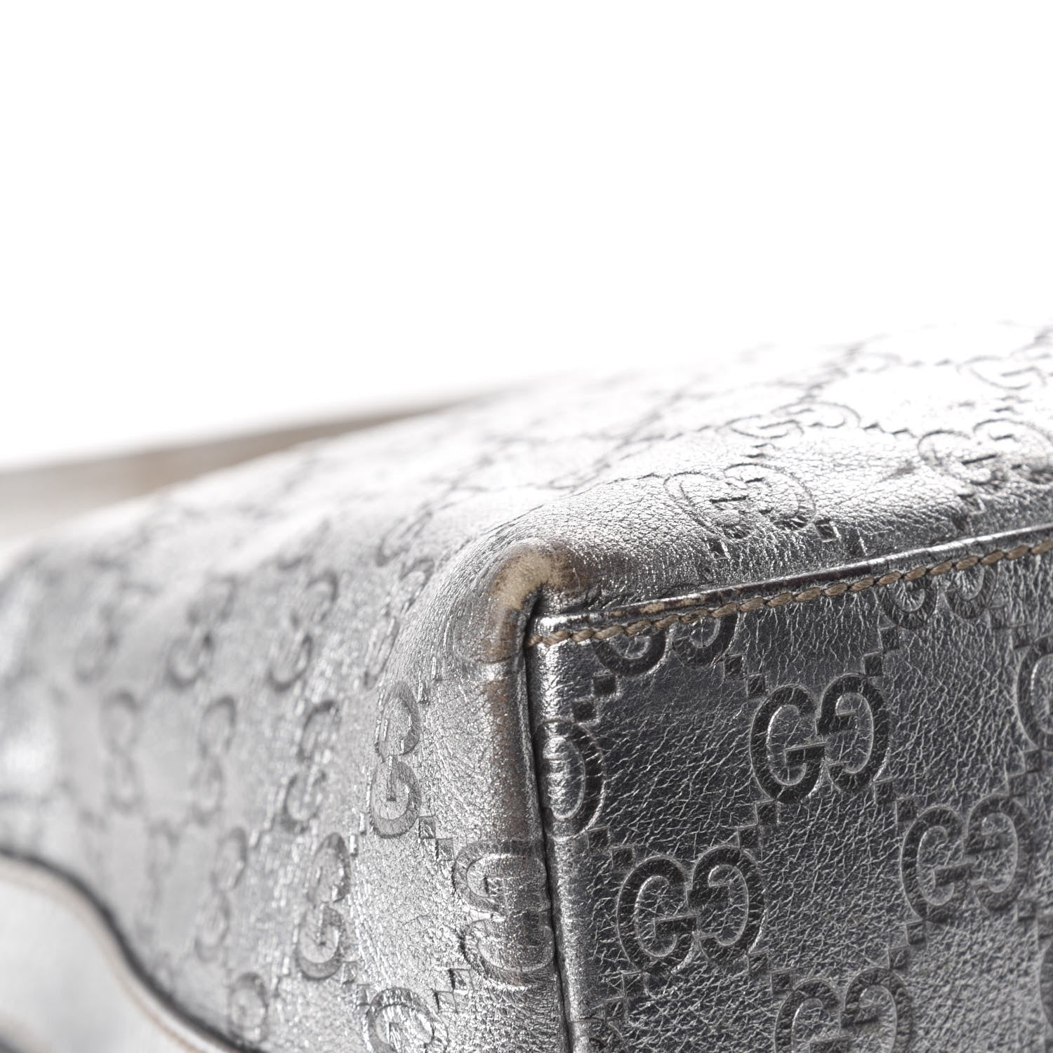 Gucci Metallic Guccissima Hobo Silver 10 of 12