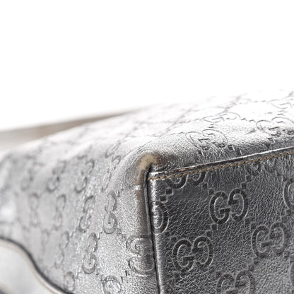 Gucci Metallic Guccissima Hobo Silver 10 of 12