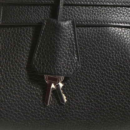Hermes Taurillon Clemence Shoulder Kelly 40 Black 22 of 26