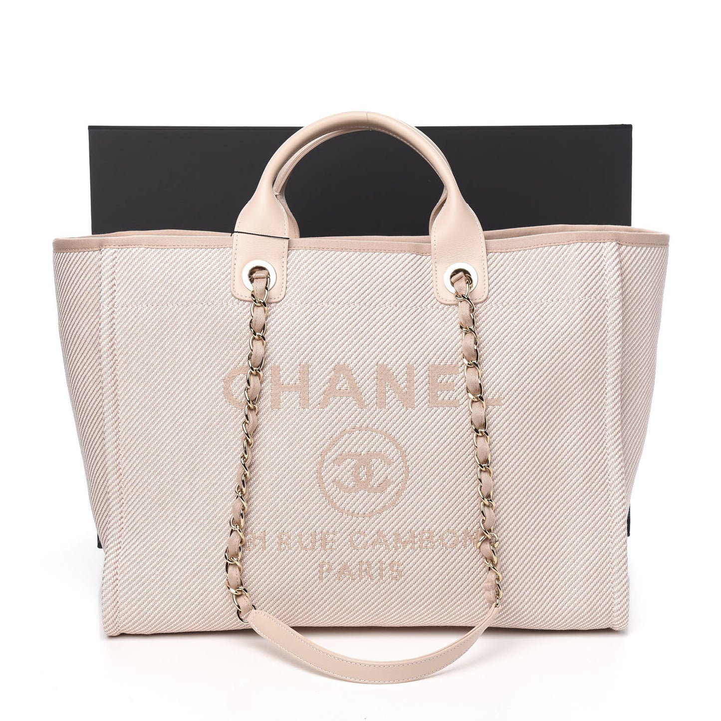 Canvas Medium Deauville Tote Beige