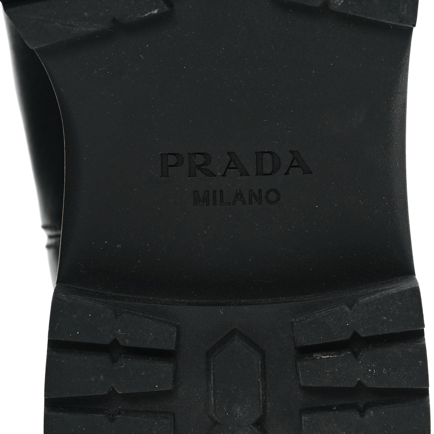 Prada Spazzolato Metal Triangle Logo 50mm Chelsea Boots 37 Black 7 of 11