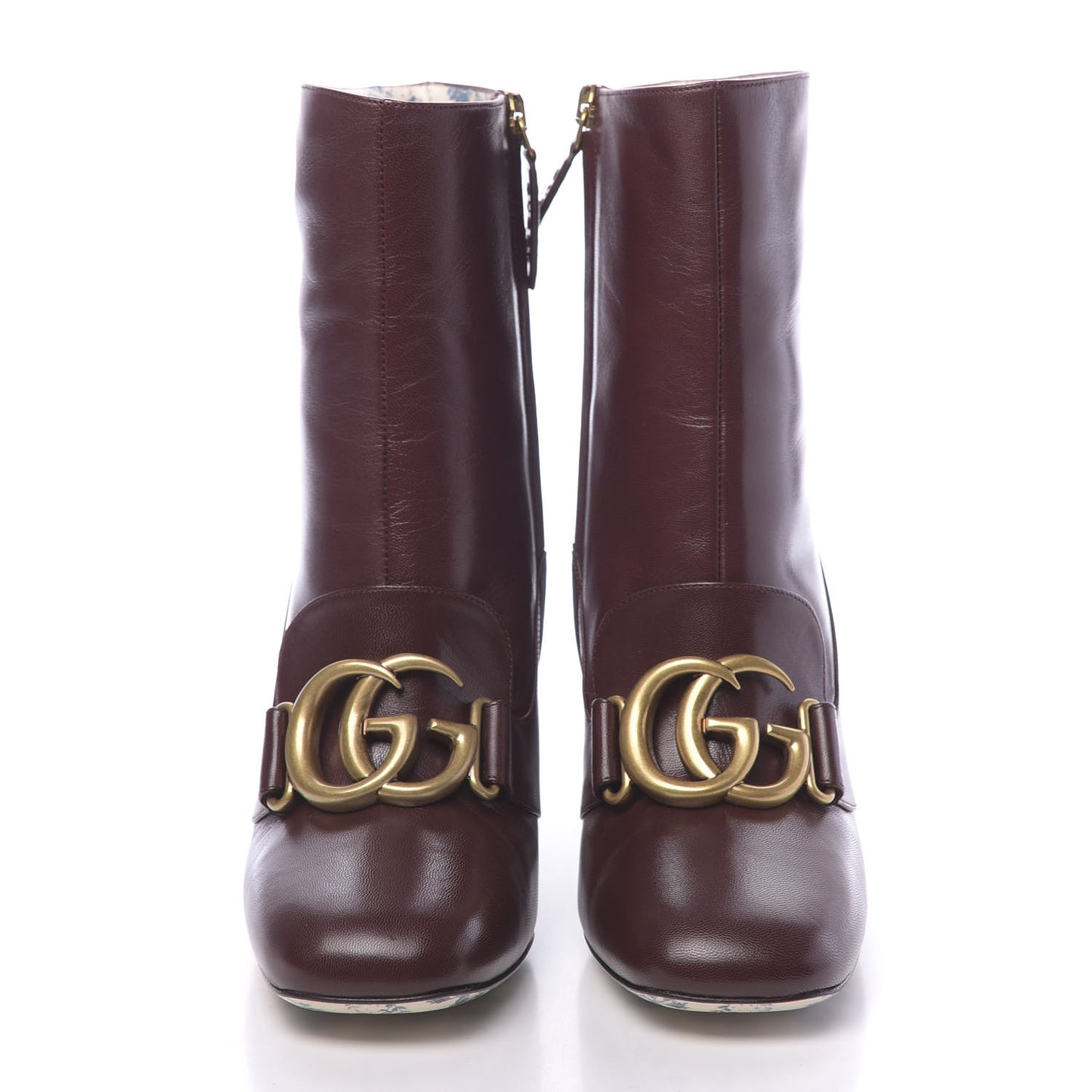 Malaga Kid GG Victoire 95mm Ankle Boots 36.5 Vintage Bordeaux
