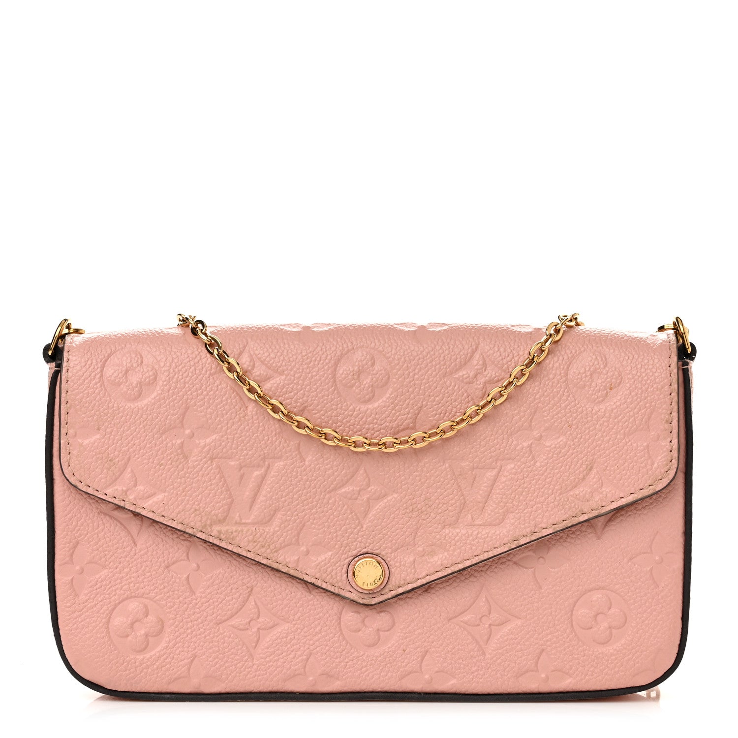Louis Vuitton Empreinte Pochette Felicie Chain Wallet Rose Poudre 3 of 12