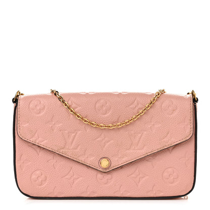 Louis Vuitton Empreinte Pochette Felicie Chain Wallet Rose Poudre 3 of 12