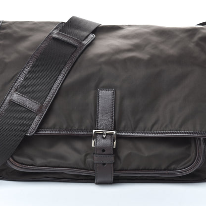 Prada Tessuto Nylon Mix Messenger Bag Ebano 7 of 11